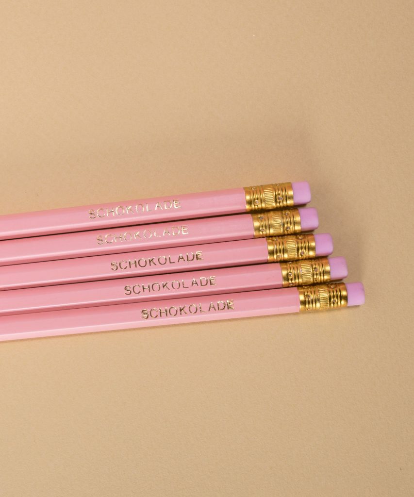 Statement-Bleistift rosa von Klunkar